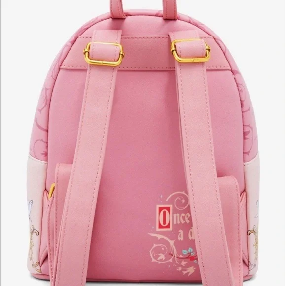 Loungefly Disney Pink Mini Backpack with Cinderella Design